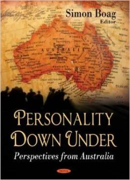 Personality Down Under: Perspectives From Australia By Simon Boag