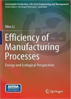 Efficiency Of Manufacturing Processes: Energy And Ecological Perspectives