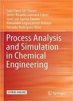 Process Analysis And Simulation In Chemical Engineering