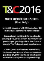 Traffic & Conversion Summit 2016 (T&C2016) Personal Notes (Text Only) – Digital Marketer
