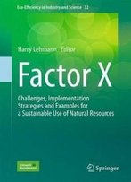 Factor X: Challenges, Implementation Strategies And Examples For A Sustainable Use Of Natural Resources (Eco-Efficiency In Industry And Science)