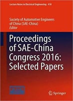 Proceedings Of Sae-China Congress 2016: Selected Papers