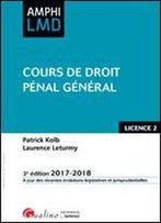 Cours De Droit Penal General