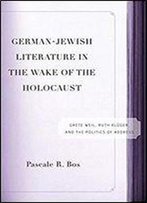 German-Jewish Literature In The Wake Of The Holocaust: Grete Weil, Ruth Kluger, And The Politics Of Address (Studies In European Culture And History)