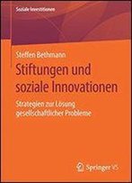 Stiftungen Und Soziale Innovationen: Strategien Zur Lsung Gesellschaftlicher Probleme