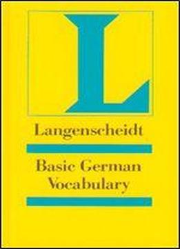 Basic German Vocabulary (langenscheidt)