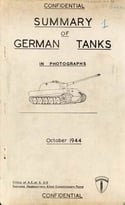 Summary Of German Tanks In Photographs