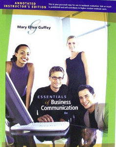 Essentials Of Business Communication, 8Th Edition