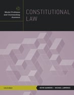 Constitutional Law: Model Problems And Outstanding Answers