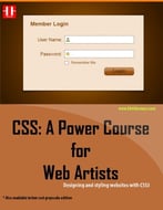 Css: A Power Course For Web Artists: Designing And Styling Websites With Css3
