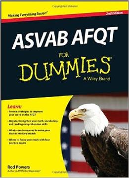 Asvab Afqt For Dummies, 2Nd Edition