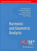 Harmonic And Geometric Analysis
