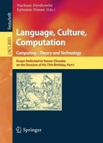Language, Culture, Computation: Computing – Theory And Technology, Part I
