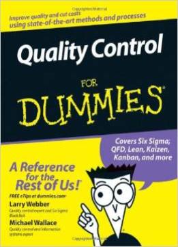 Quality Control For Dummies By Larry Webber
