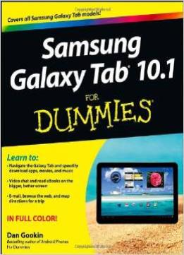 Samsung Galaxy Tab 10.1 For Dummies By Dan Gookin