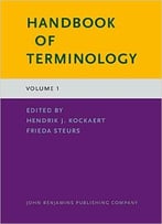 Handbook Of Terminology: Volume 1