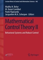 Mathematical Control Theory Ii