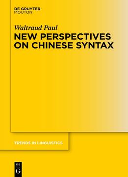 New Perspectives On Chinese Syntax