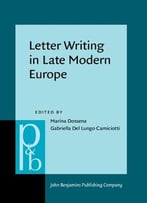 Letter Writing In Late Modern Europe