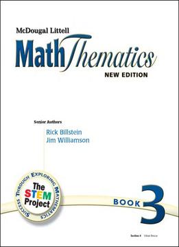 Math Thematics Book 3, Grade 8: Mcdougal Littell Maththematics