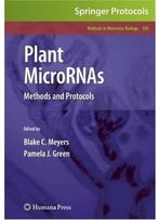 Plant Micrornas: Methods And Protocols