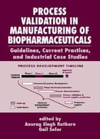 Process Validation In Manufacturing Of Biopharmaceuticals By Gail Sofer