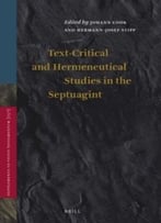Text-Critical And Hermeneutical Studies In The Septuagint