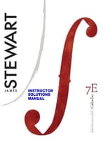 Instructor Solutions Manual (Chapters 10-17) For Stewart’S Multivariable Calculus (7th Edition)
