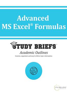 Advanced Ms Excel Formulas