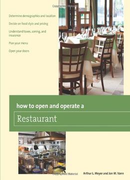 How To Open And Operate A Restaurant