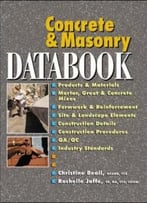 Concrete And Masonry Databook