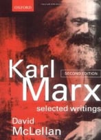 Karl Marx: Selected Writing