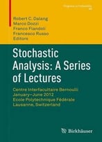 Stochastic Analysis: A Series Of Lectures