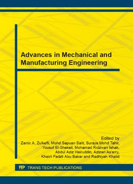 Advances In Mechanical And Manufacturing Engineering