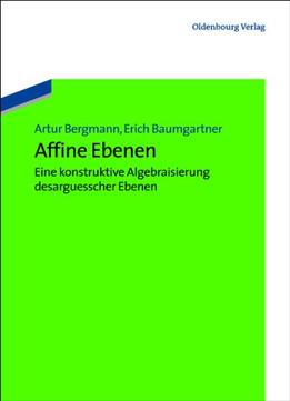 Affine Ebenen By Erich Baumgartner