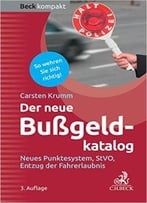 Der Neue Bußgeldkatalog: Neues Punktesystem, Stvo, Entzug Der Fahrerlaubnis, 3. Auflage