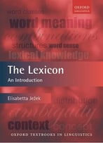 Elisabetta Ježek, The Lexicon: An Introduction