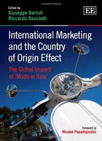 International Marketing And The Country Of Origin Effect: The Global Impact Of ‘Made In Italy’