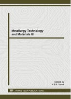 Metallurgy Technology And Materials Iii