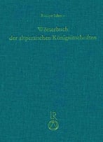 Schmitt Rüdiger, Wörterbuch Der Altpersischen Königsinschriften