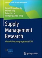 Supply Management Research: Aktuelle Forschungsergebnisse 2015