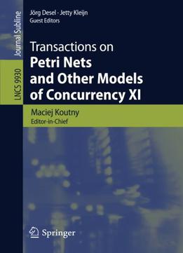Transactions On Petri Nets And Other Models Of Concurrency Xi