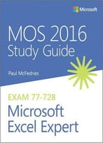 Mos 2016 Study Guide For Microsoft Excel Expert