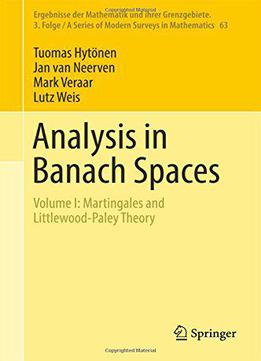 Analysis In Banach Spaces: Volume I: Martingales And Littlewood-paley Theory