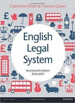 English Legal System 2016-17, 17th Edition