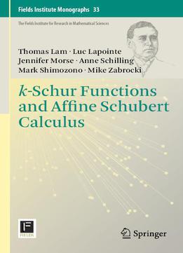 K-schur Functions And Affine Schubert Calculus