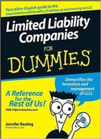 Limited Liability Companies For Dummies By Jennifer Reuting