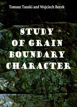 Study Of Grain Boundary Character Ed. By Tomasz Tanski And Wojciech Borek