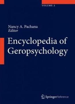 Encyclopedia Of Geropsychology