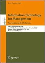 Information Technology For Management: New Ideas And Real Solutions